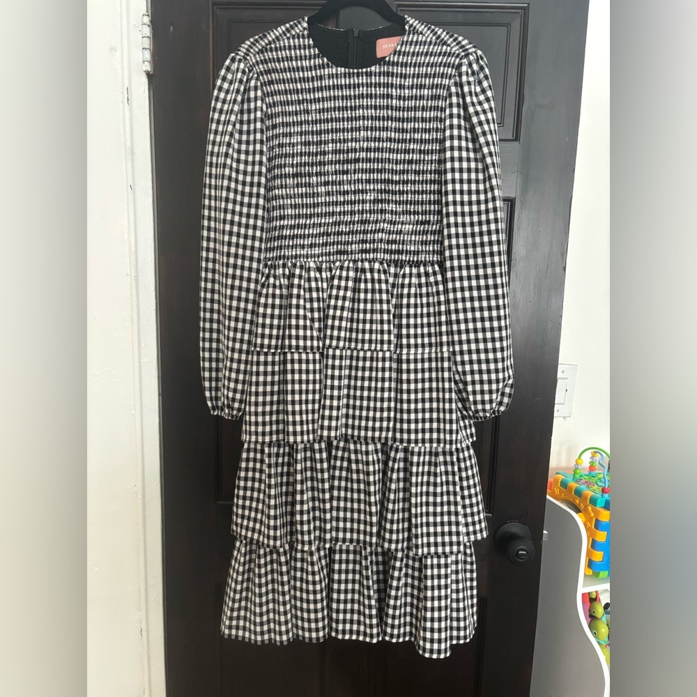 JessaKae Black and White Gingham Dress - Picture 2 of 3